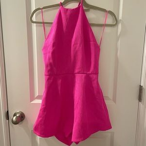 Hot pink romper